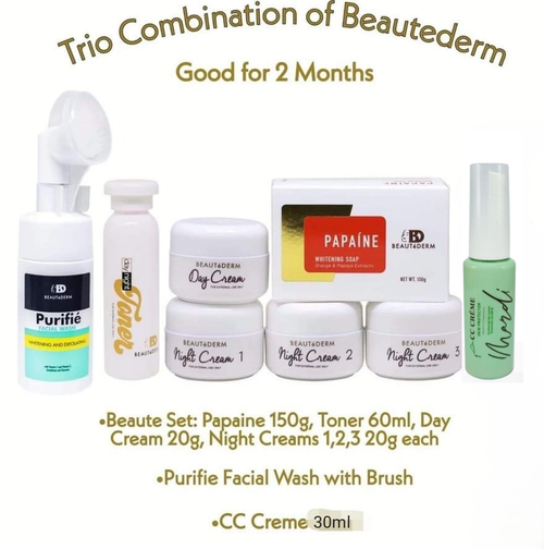 2 Months Use - Beautederm Trio Combination