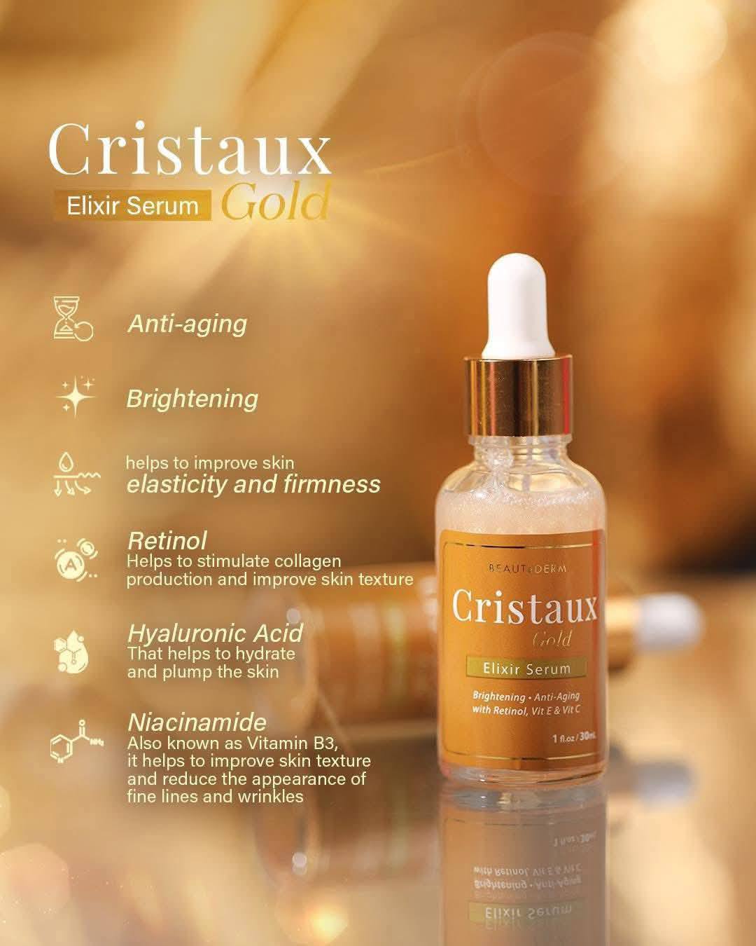 Cristaux Gold Elixir Serum