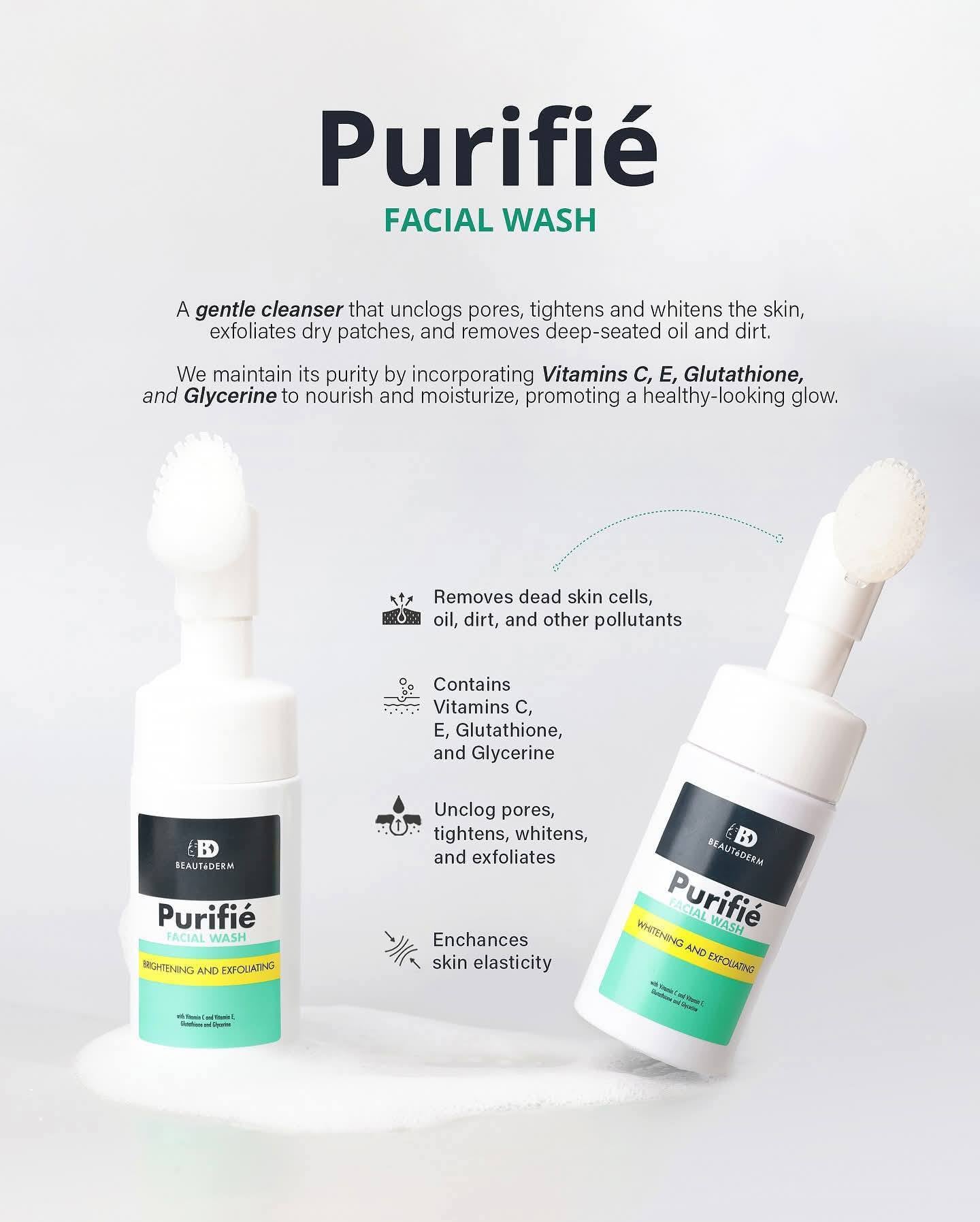 Purifie Facial Wash with Brush (100ml)